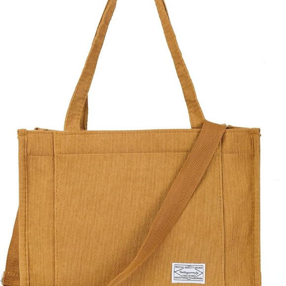 Jewelry - Tote Bag for Women Corduroy Crossbody Tote Bag Purse Women Travel Shoulder Bags